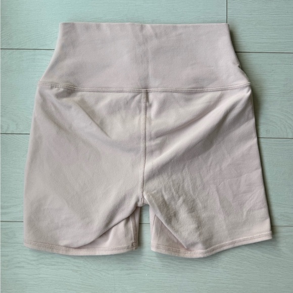 ALO Yoga 5" Airbrush High-Waist Biker Short Pink Quartz US S - Picture 5 of 9